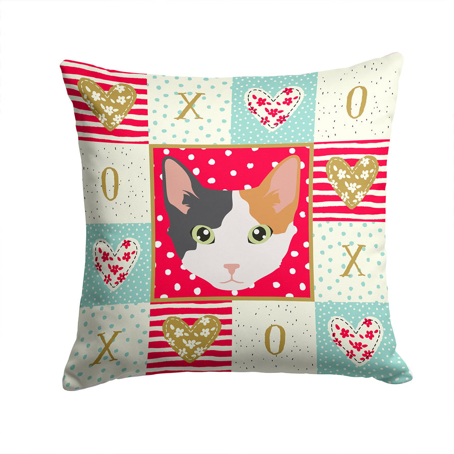 Skookum Cat Love Fabric Decorative Pillow Image 1