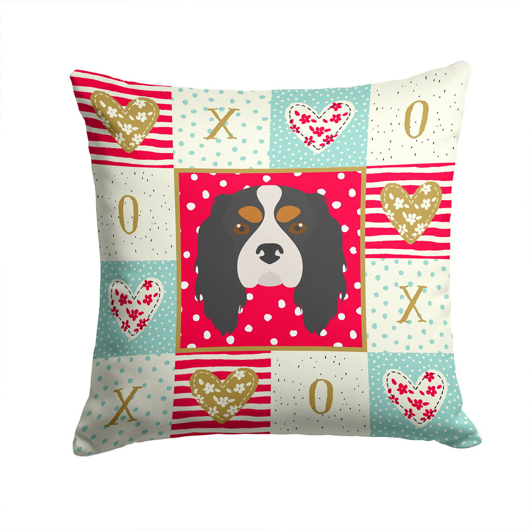 Cavalier King Charles Spaniel Love Fabric Decorative Pillow Image 1