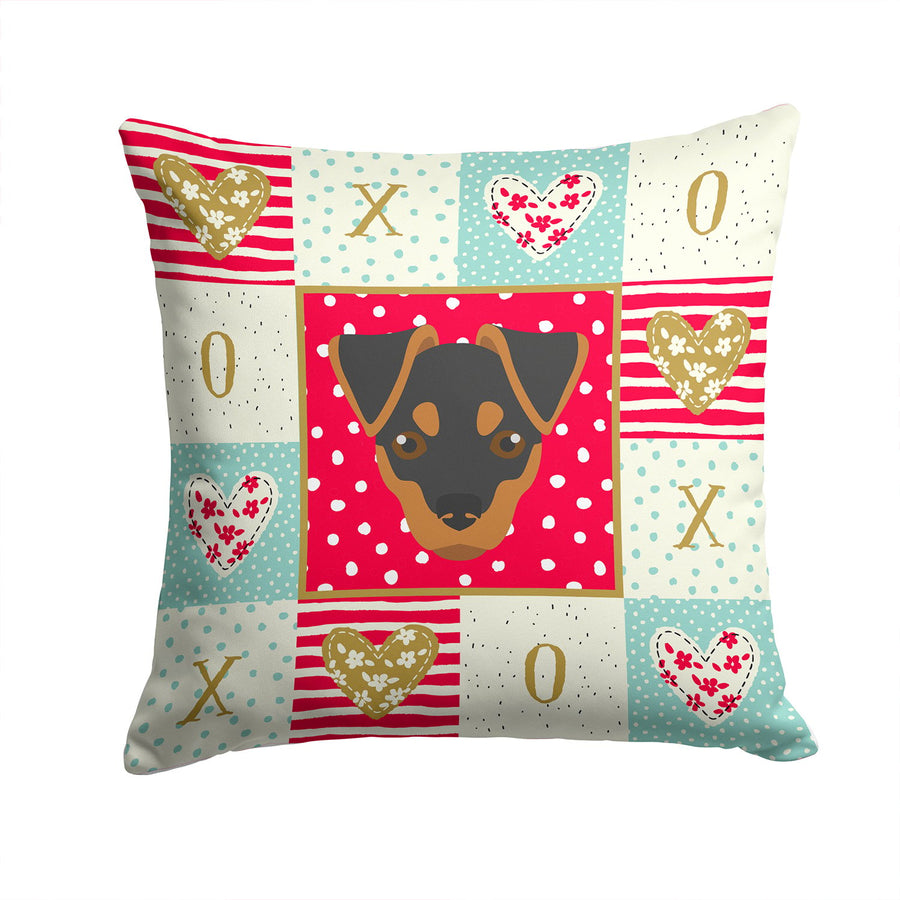 Japanese Terrier Love Fabric Decorative Pillow Image 1