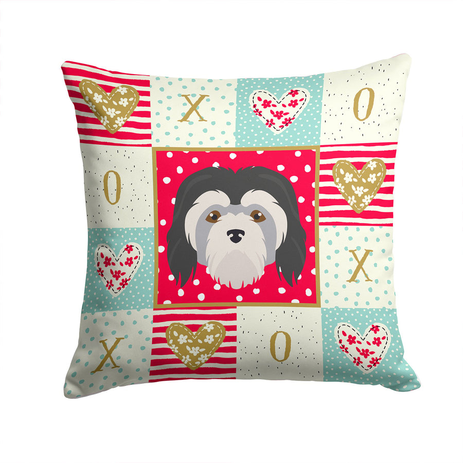 Lowchen Little Lion Dog Love Fabric Decorative Pillow Image 1