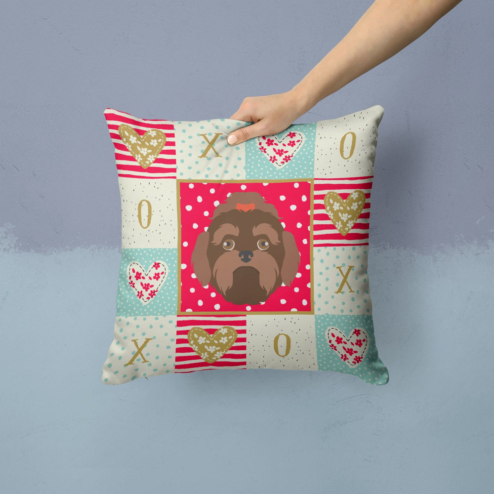 Russian Lapdog Love Fabric Decorative Pillow Image 2