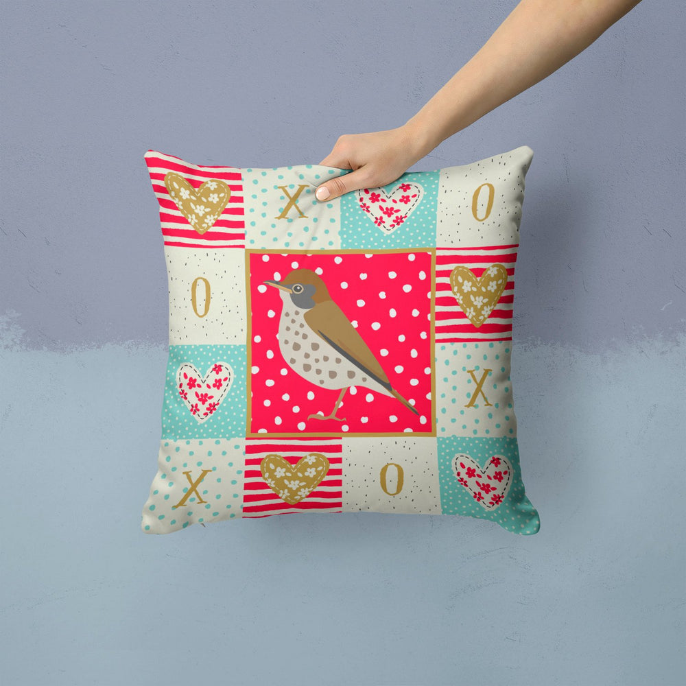 Thrush Love Fabric Decorative Pillow Image 2