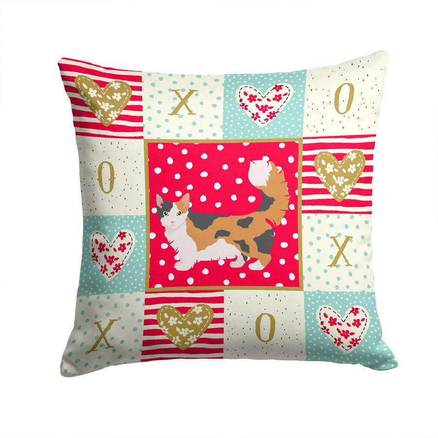 Skookum Cat Love Fabric Decorative Pillow Image 1