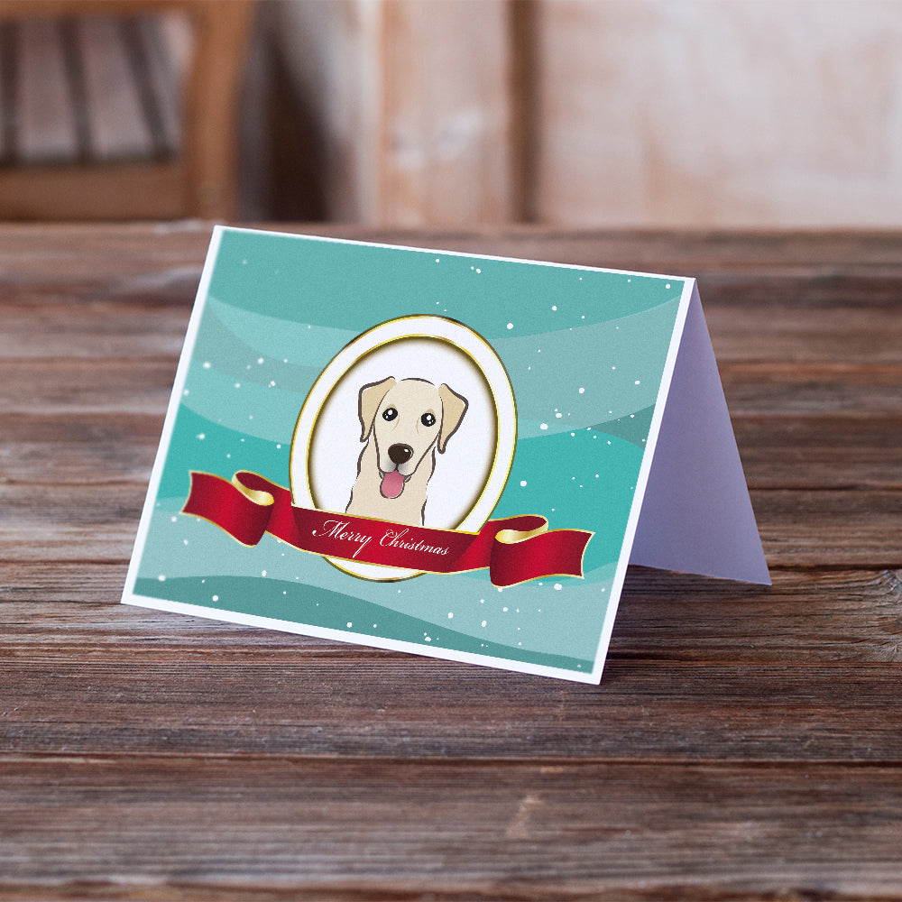 Golden Retriever Merry Christmas Greeting Cards and Envelopes Pack of 8 Image 2