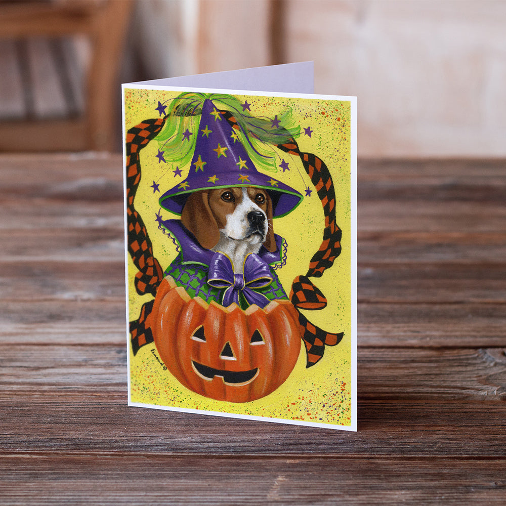 Beagle Halloweenie Greeting Cards and Envelopes Pack of 8 Image 2