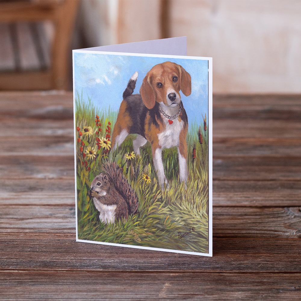 Beagle Hunter Hunted Greeting Cards and Envelopes Pack of 8 Image 2