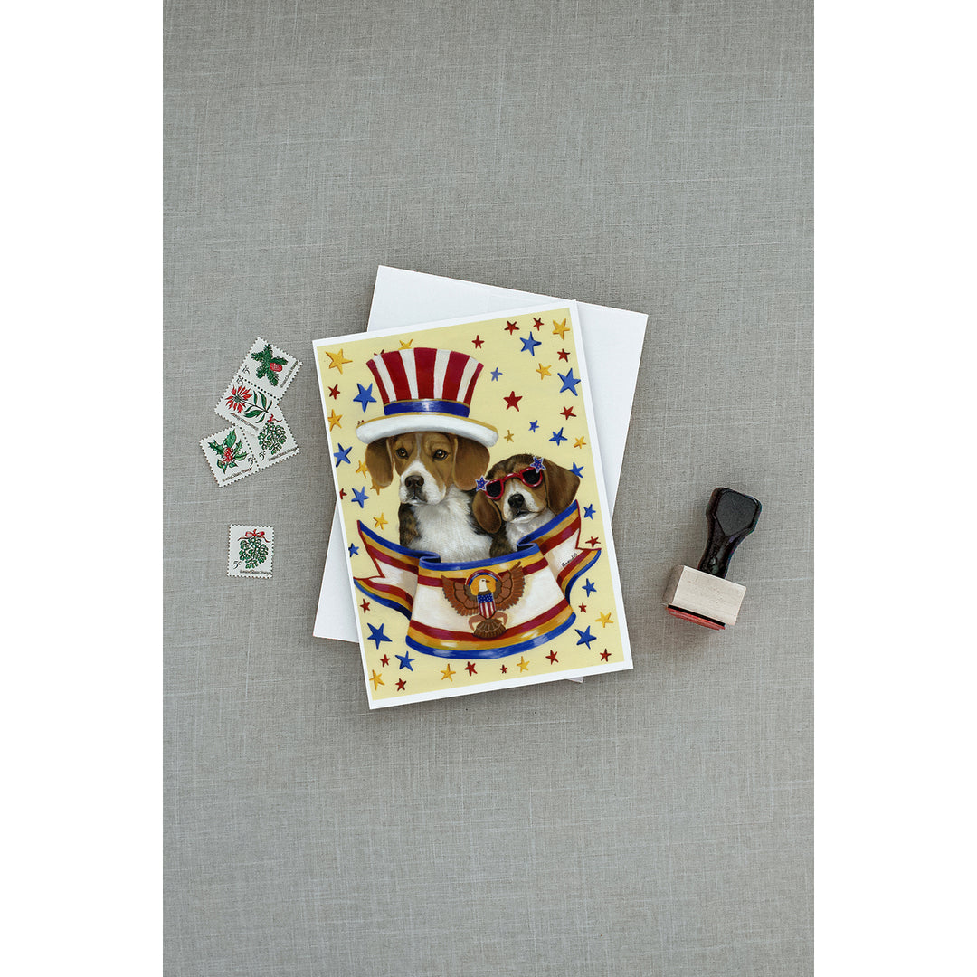 Beagle USA Greeting Cards and Envelopes Pack of 8 Image 3