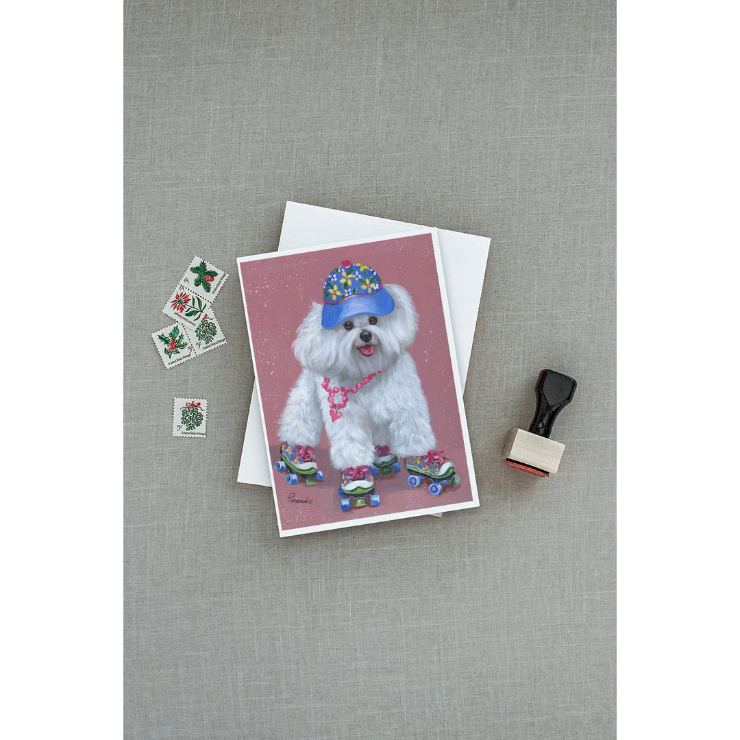 Bichon Frise Girls do it Better Greeting Cards and Envelopes Pack of 8 Image 3