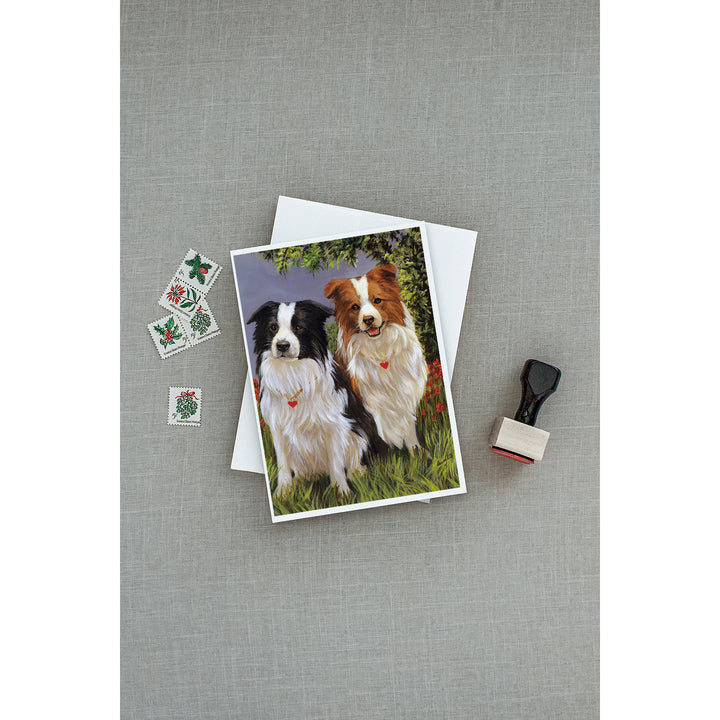 Border Collie Patrol Greeting Cards and Envelopes Pack of 8 Image 3