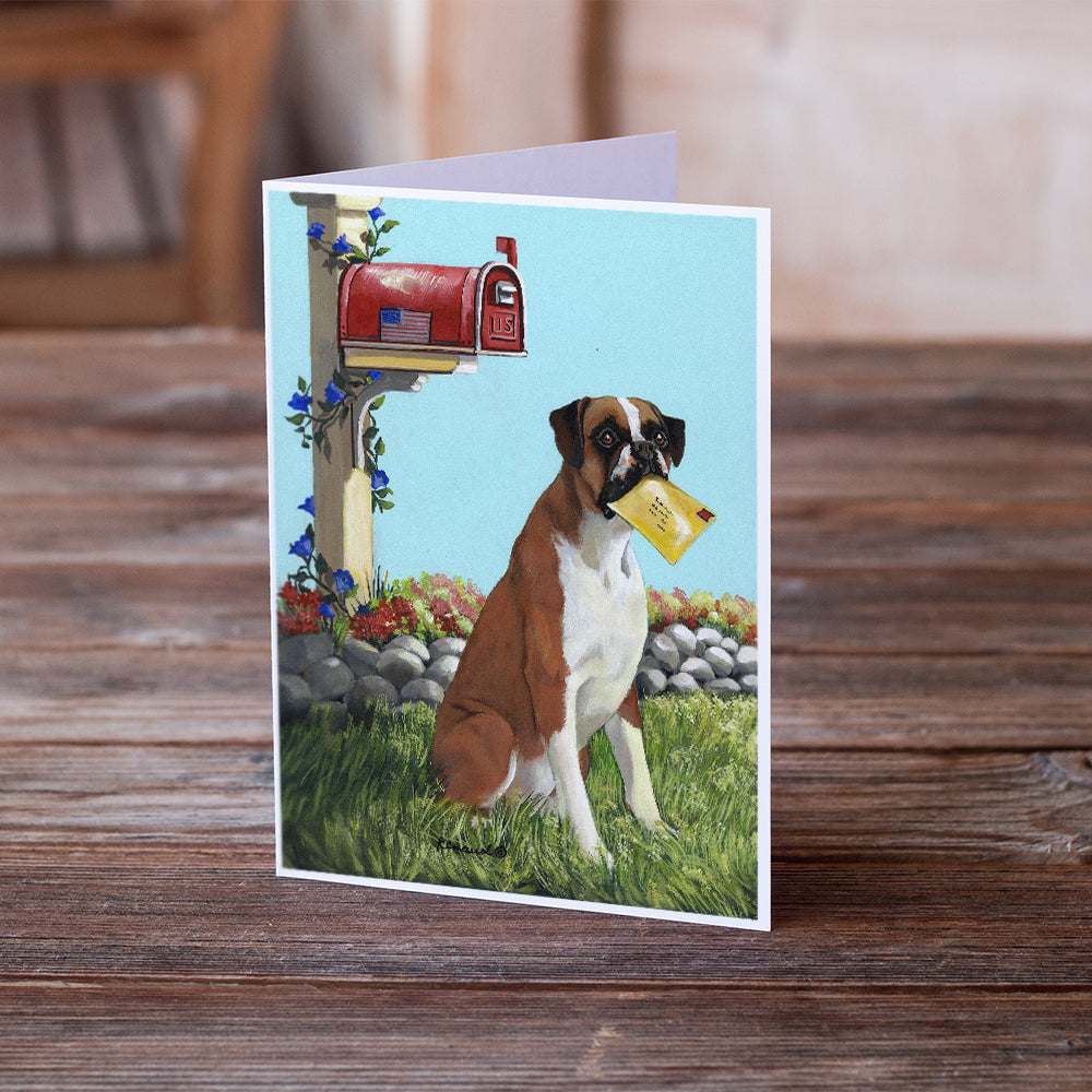 Boxer Got Mail Greeting Cards and Envelopes Pack of 8 Image 2