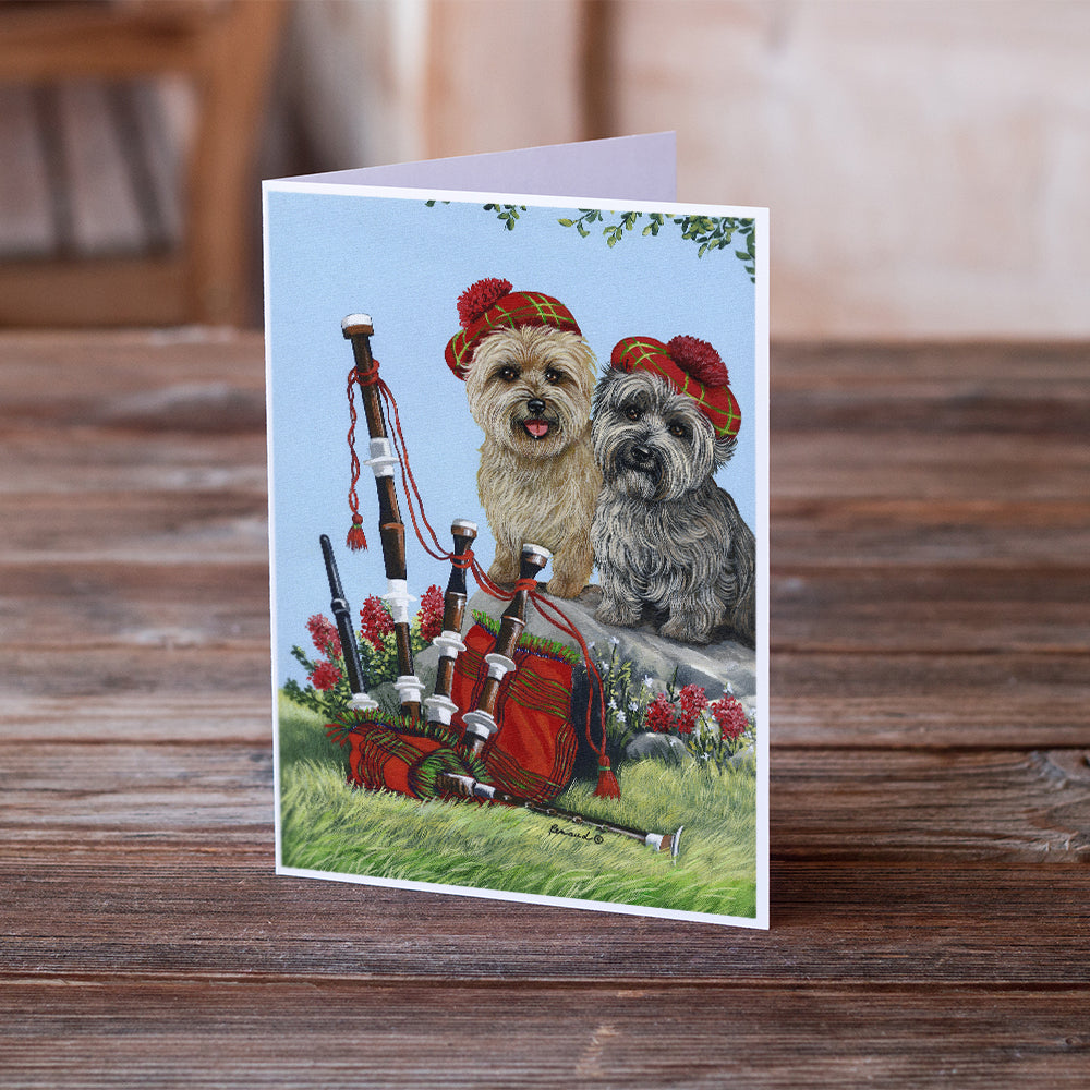 Cairn Terrier Pipers Greeting Cards and Envelopes Pack of 8 Image 2