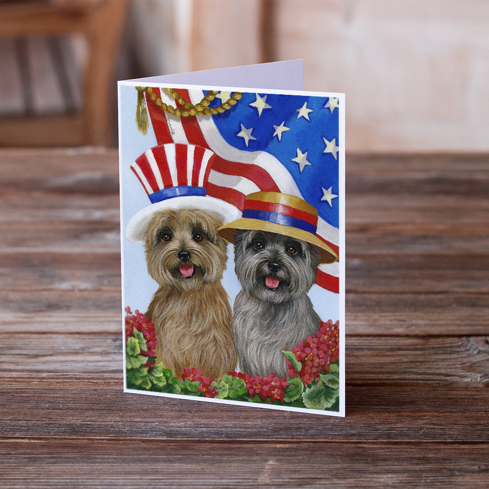 Cairn Terrier USA Greeting Cards and Envelopes Pack of 8 Image 2