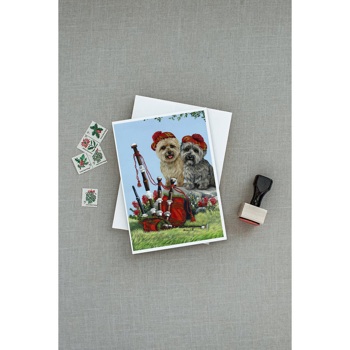 Cairn Terrier Pipers Greeting Cards and Envelopes Pack of 8 Image 3