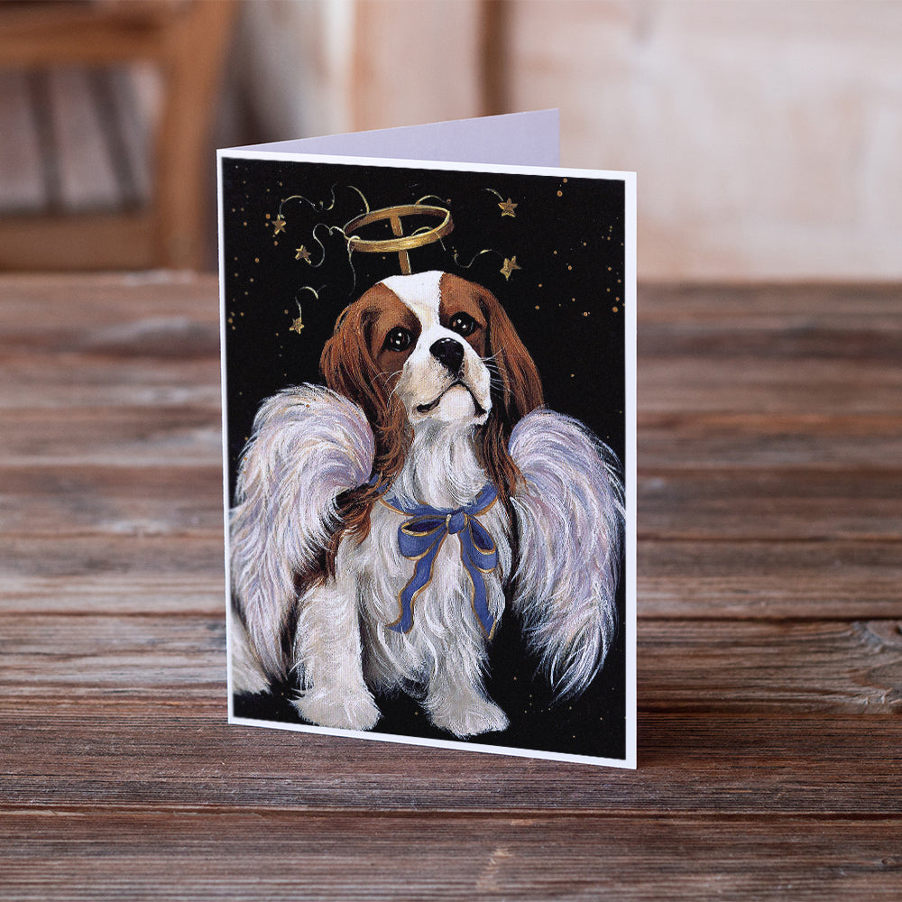 Cavalier Spaniel Christmas Angel Greeting Cards and Envelopes Pack of 8 Image 2