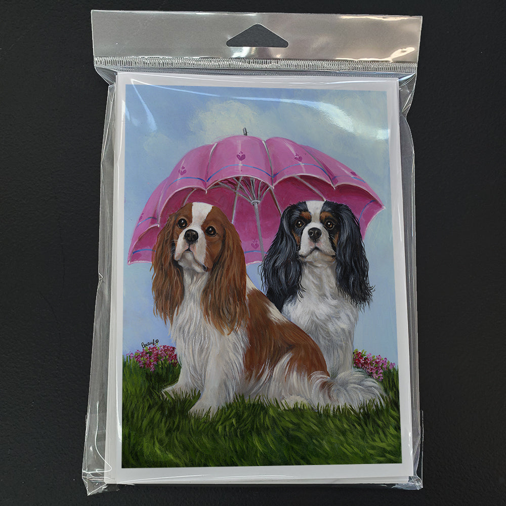 Cavalier Spaniel Royal Subjects Greeting Cards and Envelopes Pack of 8 Image 1