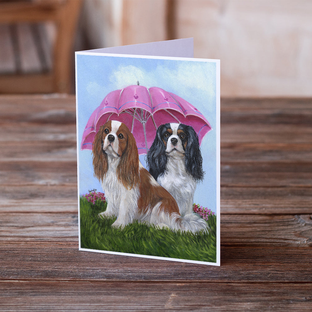 Cavalier Spaniel Royal Subjects Greeting Cards and Envelopes Pack of 8 Image 2