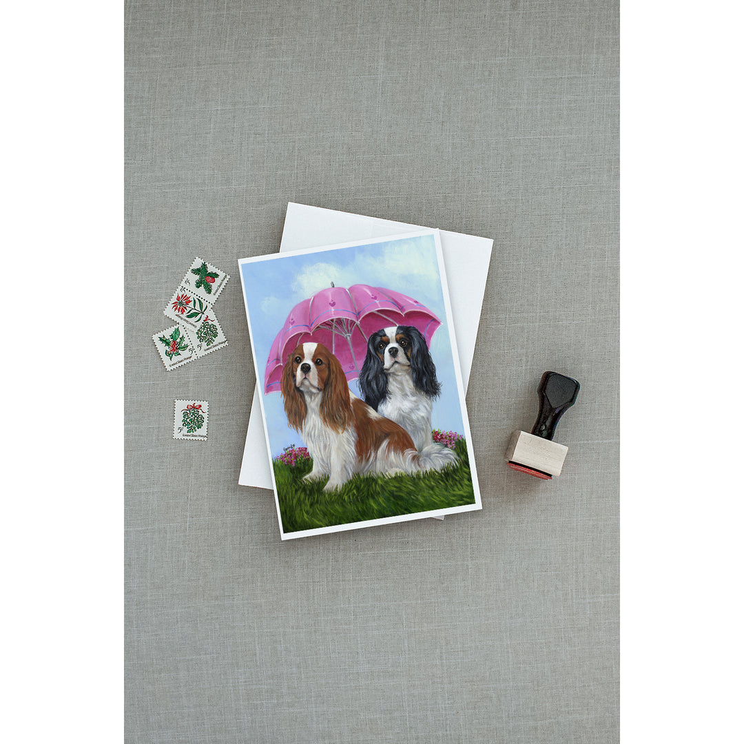 Cavalier Spaniel Royal Subjects Greeting Cards and Envelopes Pack of 8 Image 3