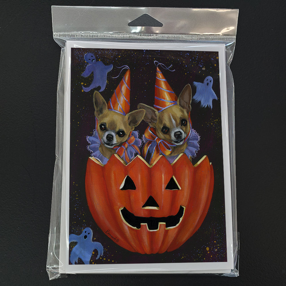 Chihuahua Halloweenies Greeting Cards and Envelopes Pack of 8 Image 1