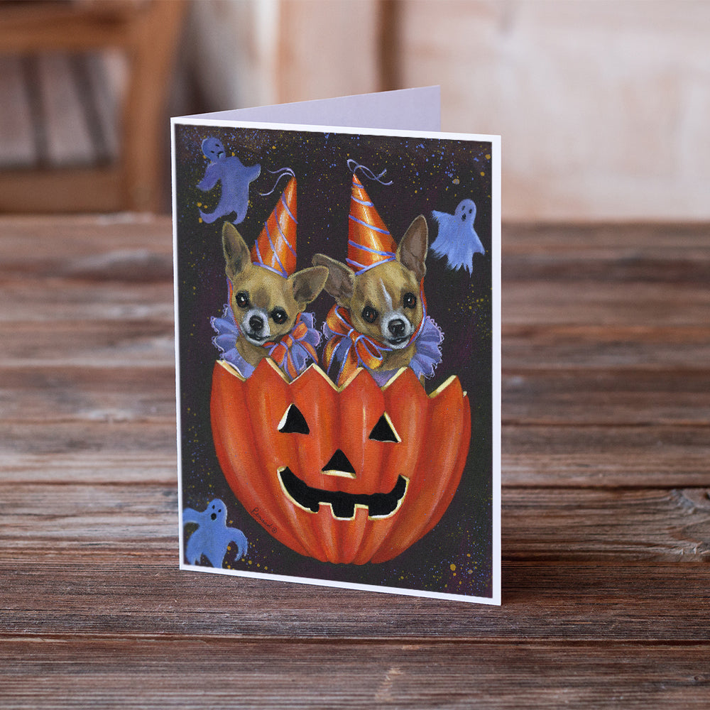 Chihuahua Halloweenies Greeting Cards and Envelopes Pack of 8 Image 2