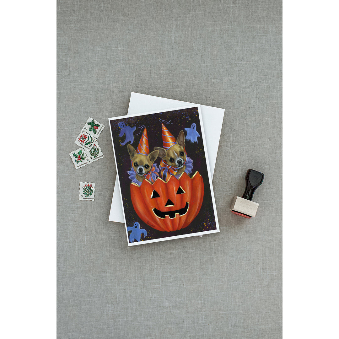 Chihuahua Halloweenies Greeting Cards and Envelopes Pack of 8 Image 3