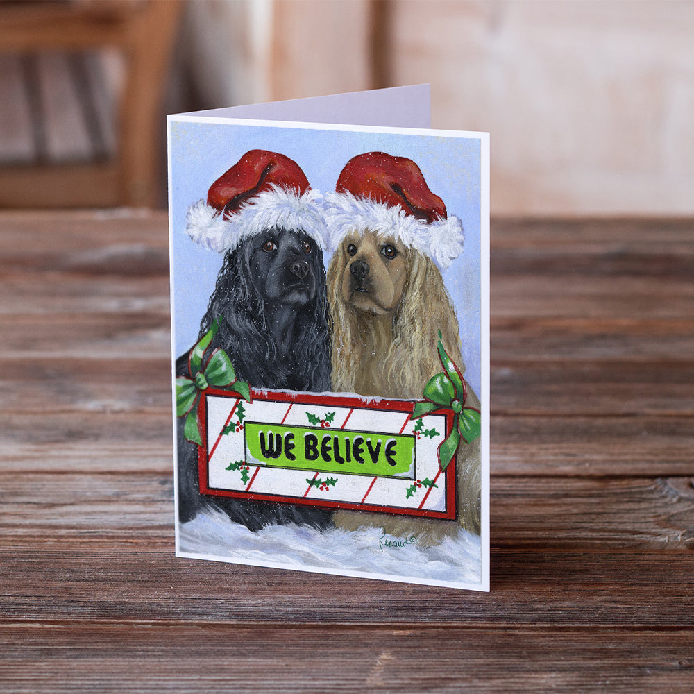 Cocker Spaniel Christmas Greeting Cards and Envelopes Pack of 8 Image 2