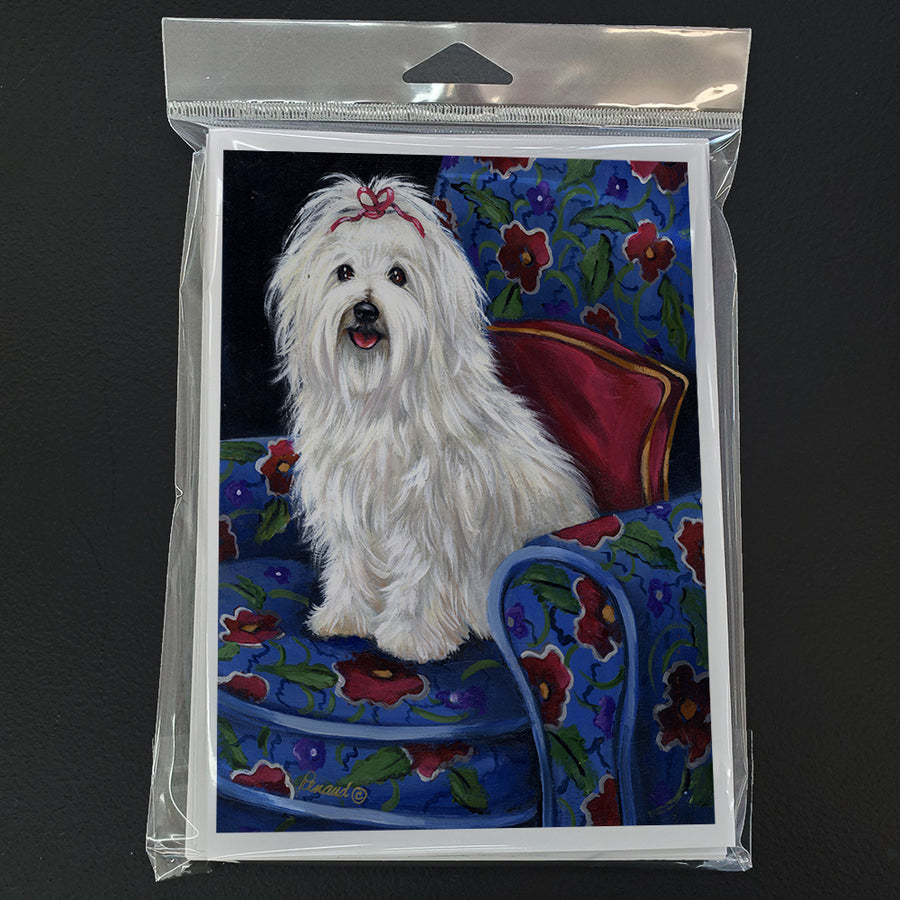 Coton De Tulear Royalty Greeting Cards and Envelopes Pack of 8 Image 1