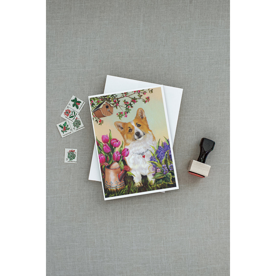 Corgi Sunshine Greeting Cards and Envelopes Pack of 8 Image 3