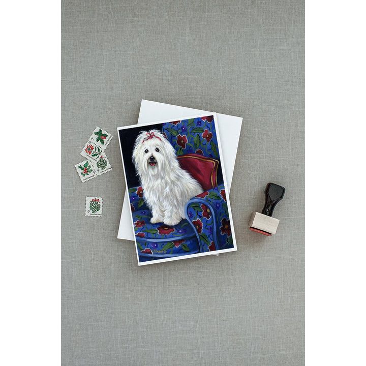 Coton De Tulear Royalty Greeting Cards and Envelopes Pack of 8 Image 3