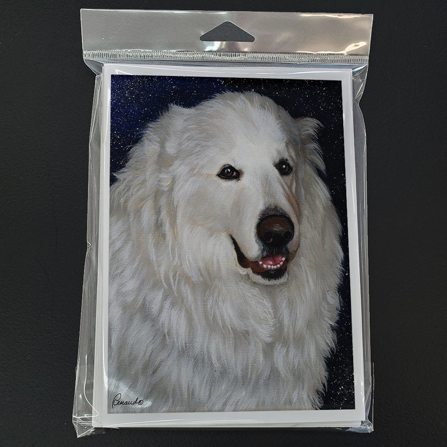 Great Pyrenees Meisha Greeting Cards and Envelopes Pack of 8 Image 1
