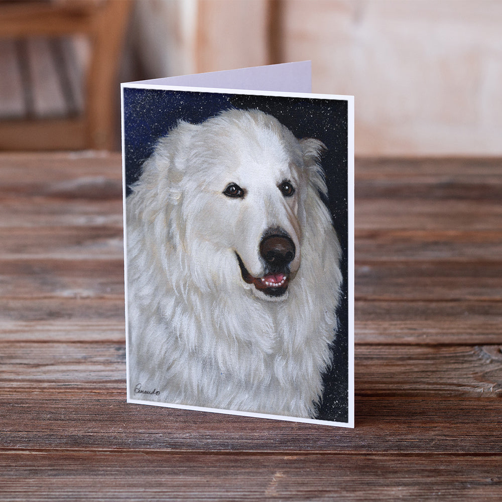 Great Pyrenees Meisha Greeting Cards and Envelopes Pack of 8 Image 2