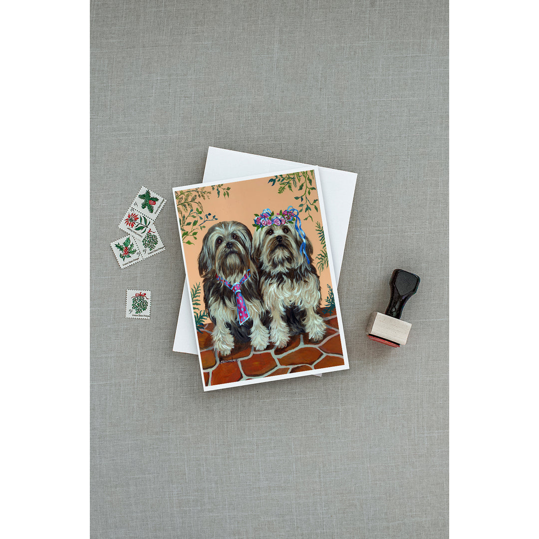 Lowchen Greeting Cards and Envelopes Pack of 8 Image 3