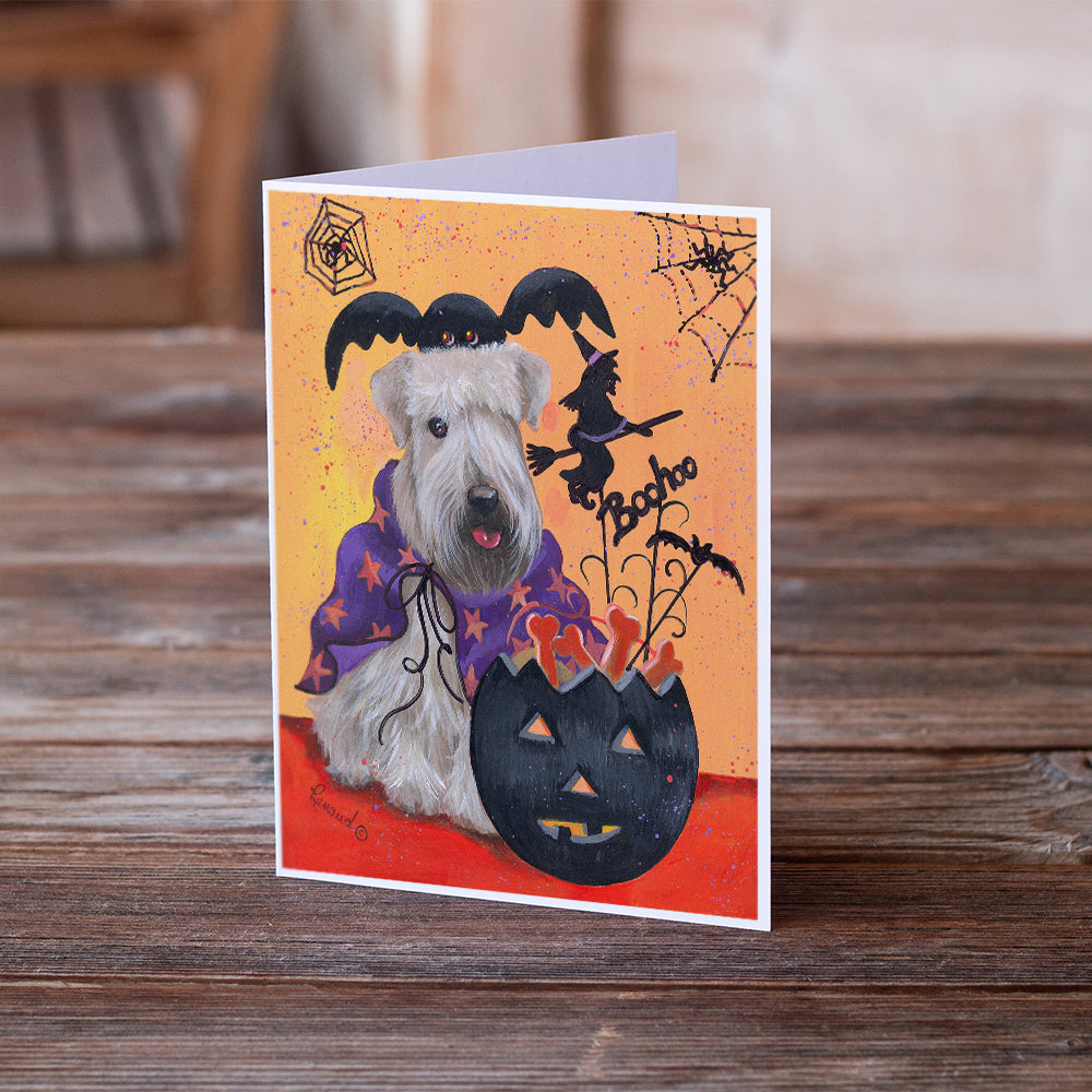 Wheaten Terrier Halloween Greeting Cards and Envelopes Pack of 8 Image 2