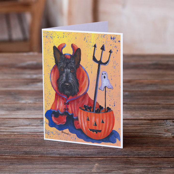 Scottie Boo Hoo Halloween Greeting Cards and Envelopes Pack of 8 Image 2