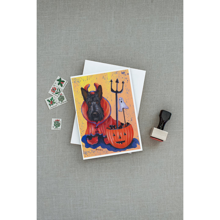 Scottie Boo Hoo Halloween Greeting Cards and Envelopes Pack of 8 Image 3