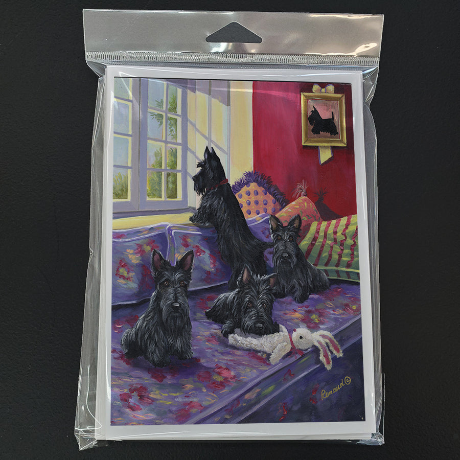 Scottie Daybed Greeting Cards and Envelopes Pack of 8 Image 1