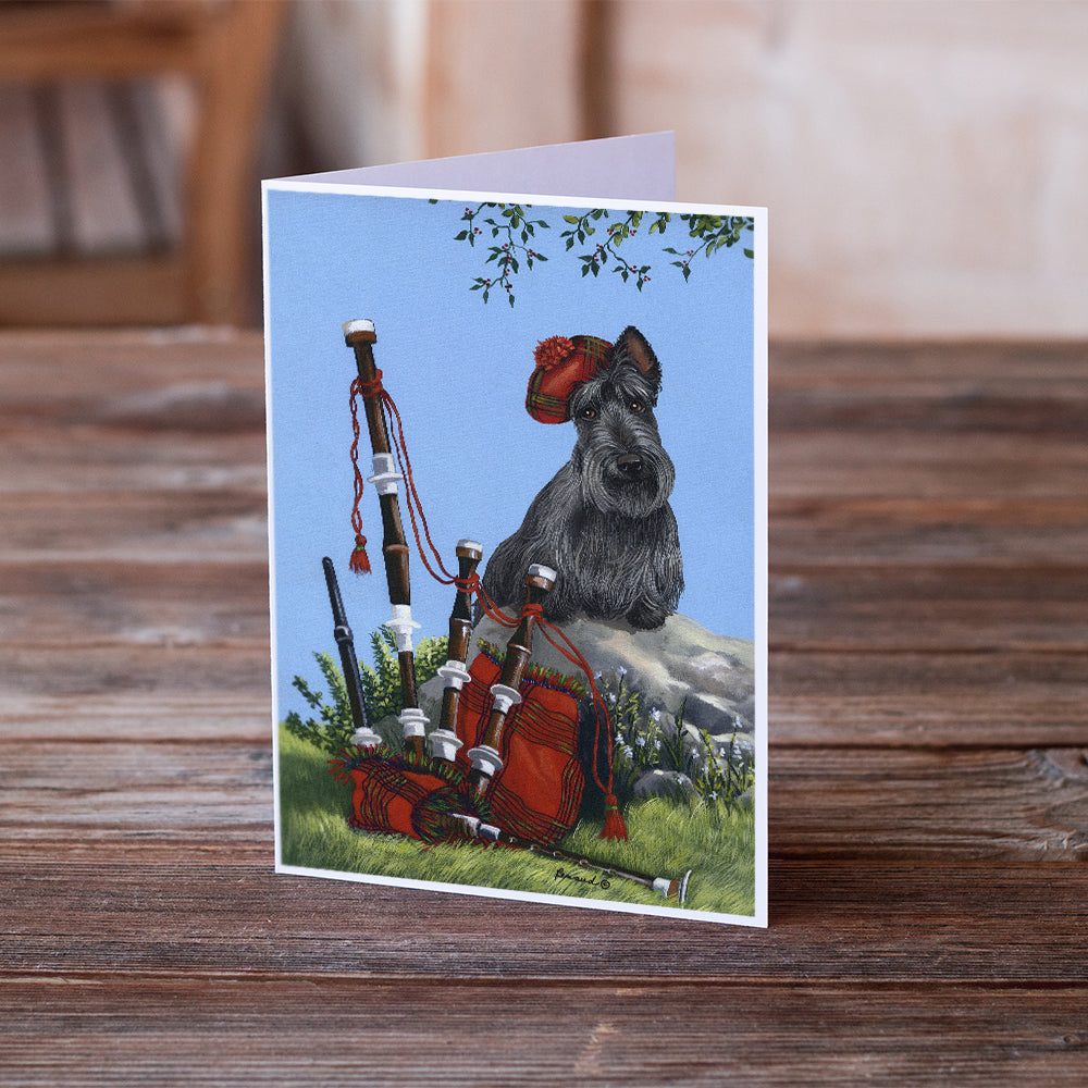 Scottie Piper Greeting Cards and Envelopes Pack of 8 Image 2