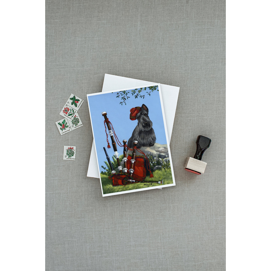 Scottie Piper Greeting Cards and Envelopes Pack of 8 Image 3