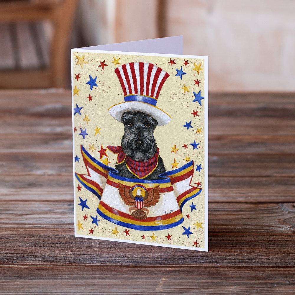 Scottie USA Greeting Cards and Envelopes Pack of 8 Image 2