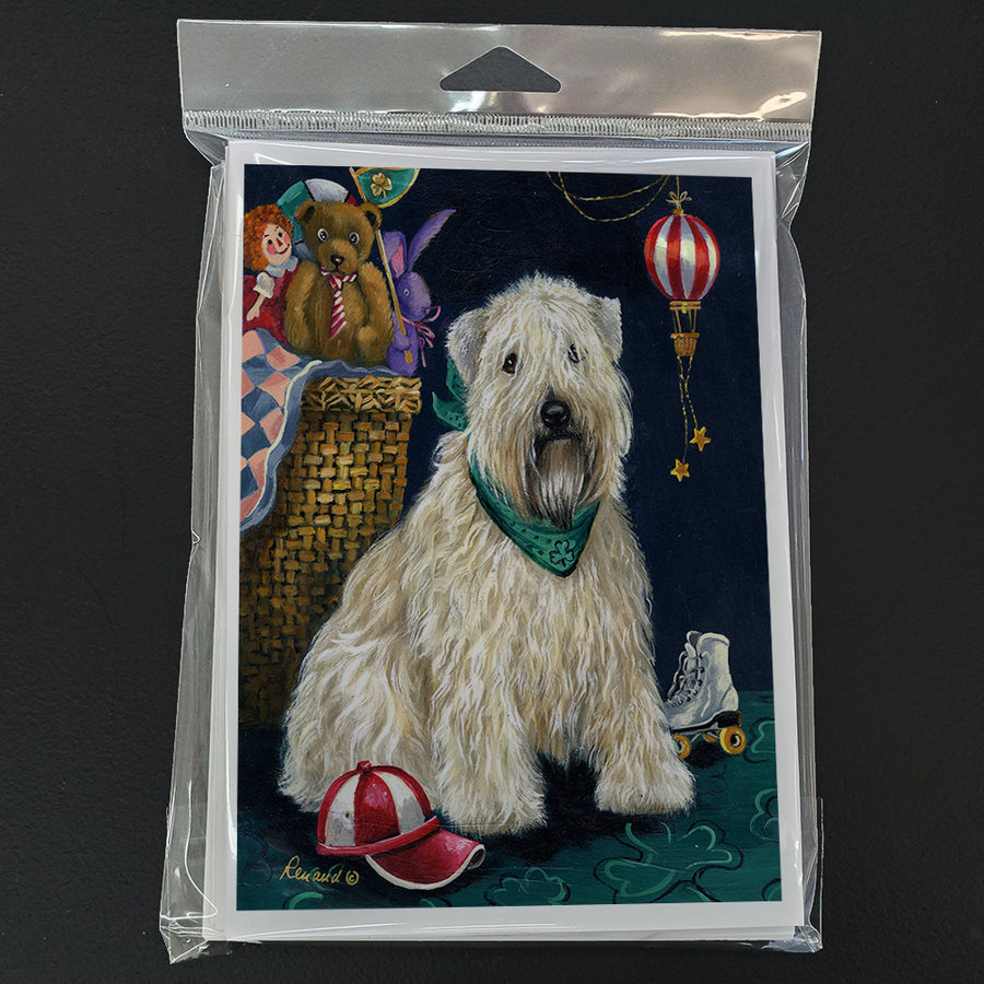 Wheaten Terrier Playroom Greeting Cards and Envelopes Pack of 8 Image 1