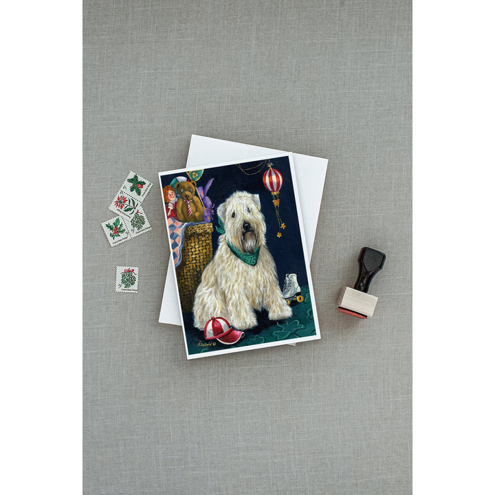 Wheaten Terrier Playroom Greeting Cards and Envelopes Pack of 8 Image 3