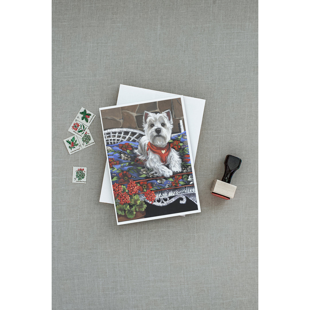 Westie Hannah Mae Greeting Cards and Envelopes Pack of 8 Image 3