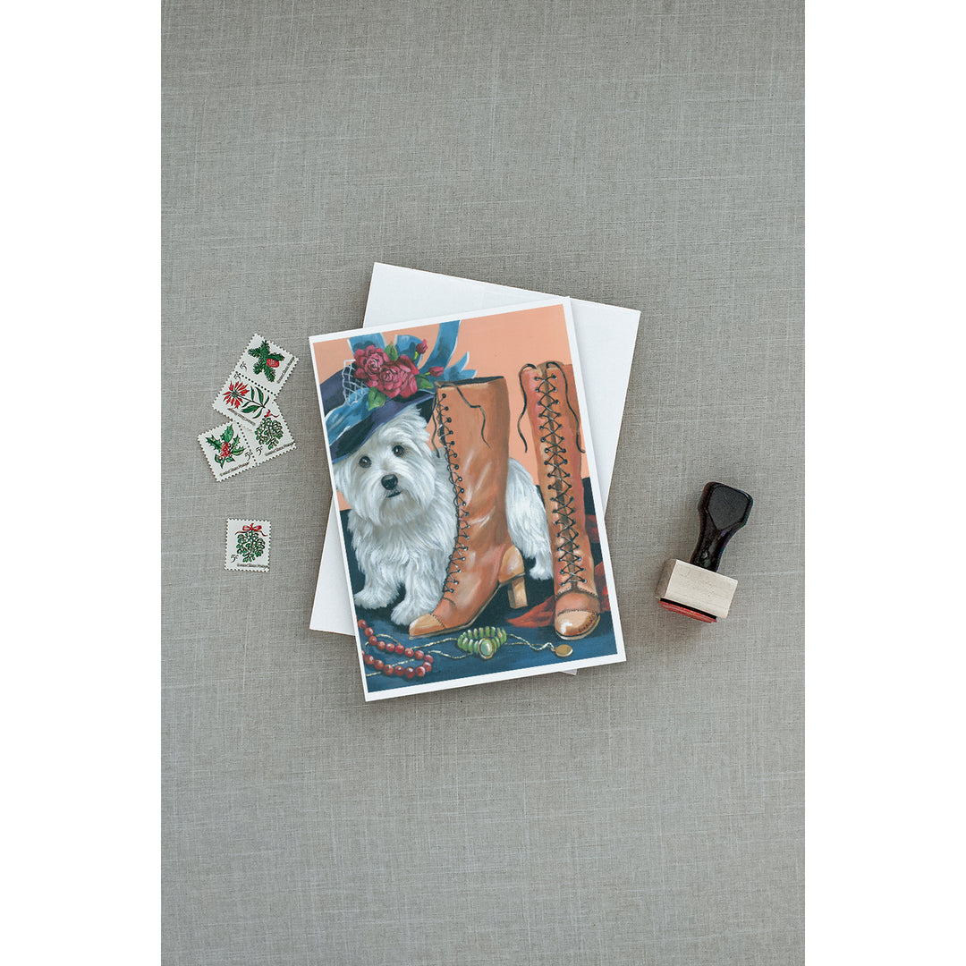 Westie in Moms Closet Greeting Cards and Envelopes Pack of 8 Image 3