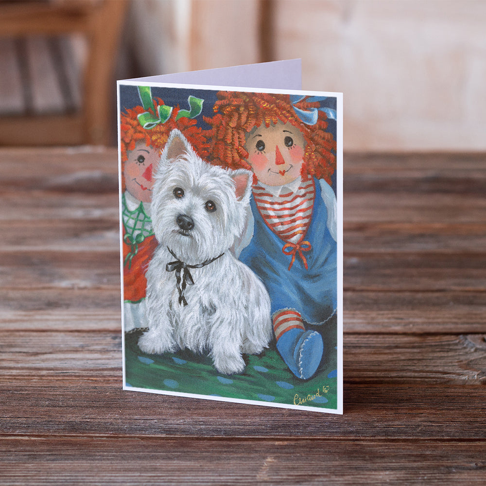 Westie Ragdoll Greeting Cards and Envelopes Pack of 8 Image 2