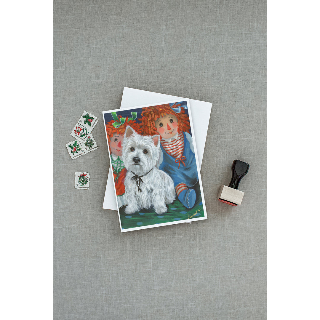 Westie Ragdoll Greeting Cards and Envelopes Pack of 8 Image 3