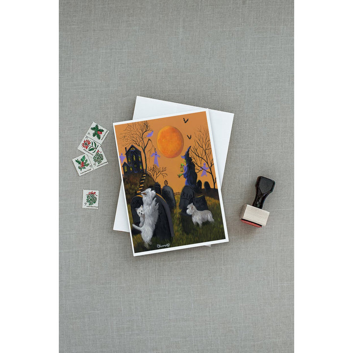 Westie Wicked Witch Greeting Cards and Envelopes Pack of 8 Image 3