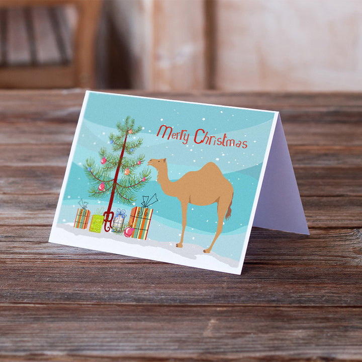 Arabian Camel Dromedary Christmas Greeting Cards and Envelopes Pack of 8 Image 2