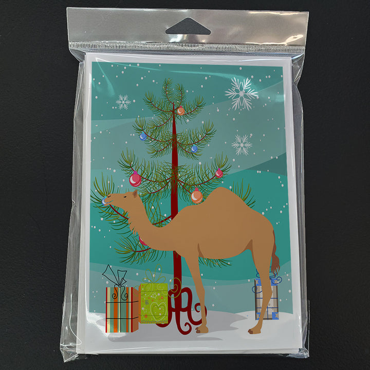 Arabian Camel Dromedary Christmas Greeting Cards and Envelopes Pack of 8 Image 3