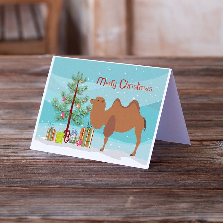 Bactrian Camel Christmas Greeting Cards and Envelopes Pack of 8 Image 2