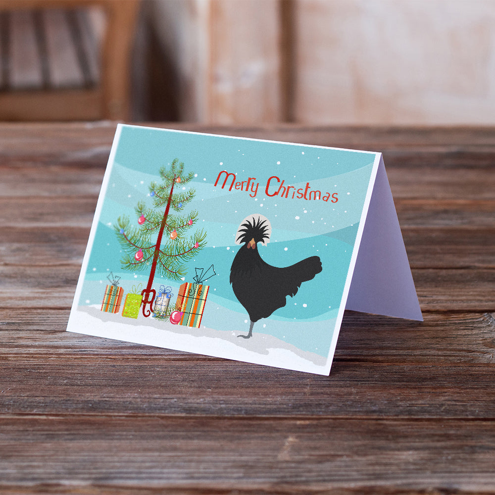 Polish Poland Chicken Christmas Greeting Cards and Envelopes Pack of 8 Image 2