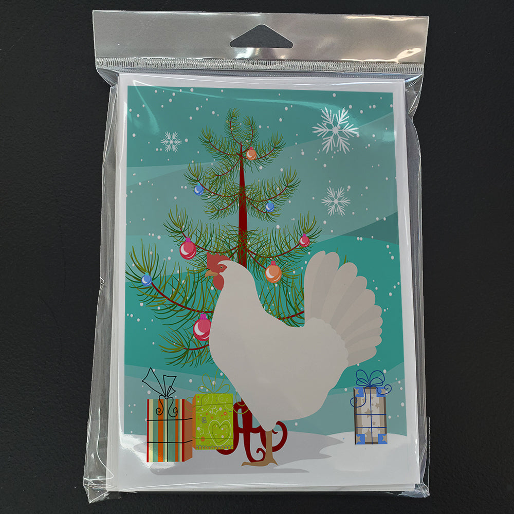 Leghorn Chicken Christmas Greeting Cards and Envelopes Pack of 8 Image 3